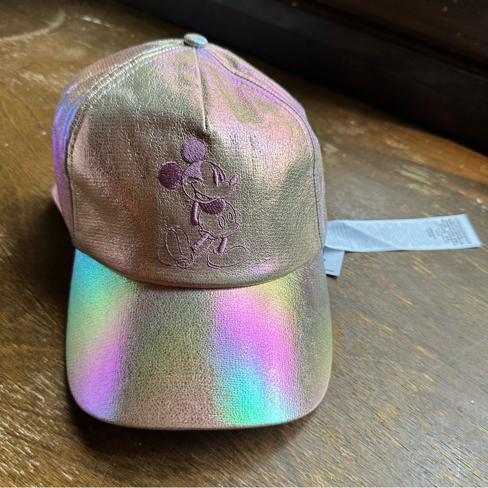 NWT Disney Parks Iridescent Baseball Cap